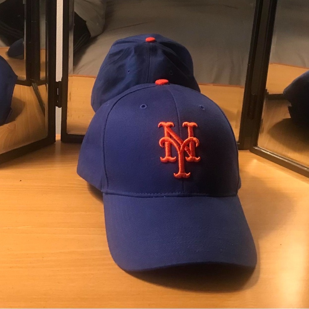 Royal Blue Cap with Orange Embroidery